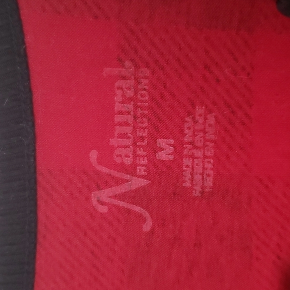 Natural reflection buffalo check Henley long sleeve shirt, women's size medium - Picture 4 of 6